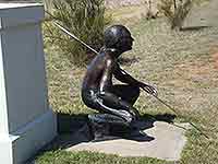 Koori Artist - Colin Isaacs - Bronze Sculpture by Kerry Cannon